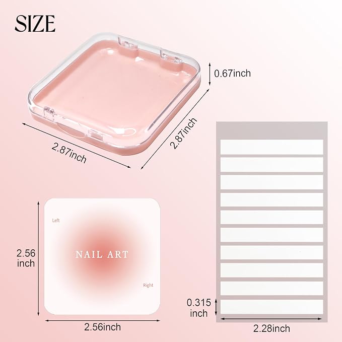 9 Pcs Press On Nail Storage Box in 3 Colors, Acrylic Fake Nail Case - Image 3