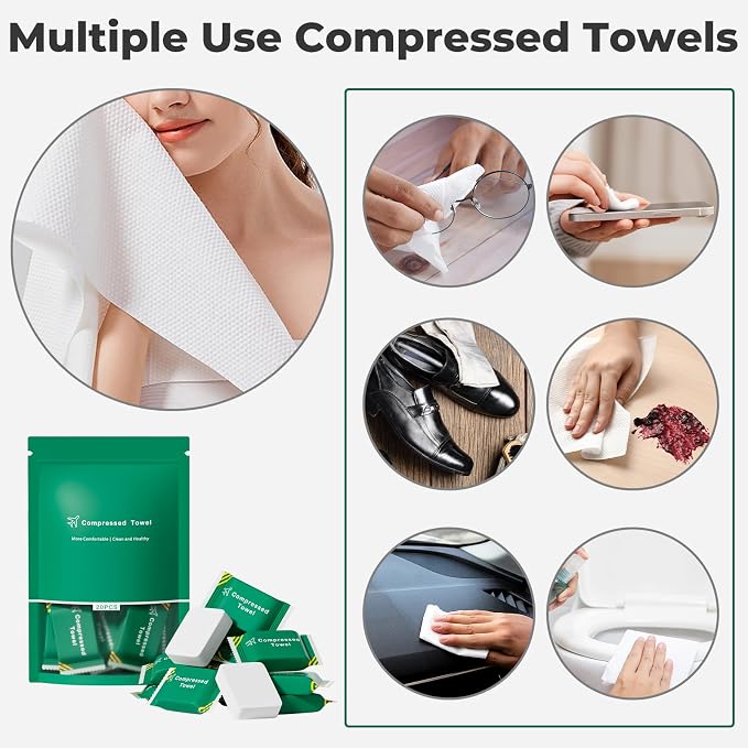 Disposable Towel Compressed Towel, Disposable Face Compressed Towels Large Size - Image 5