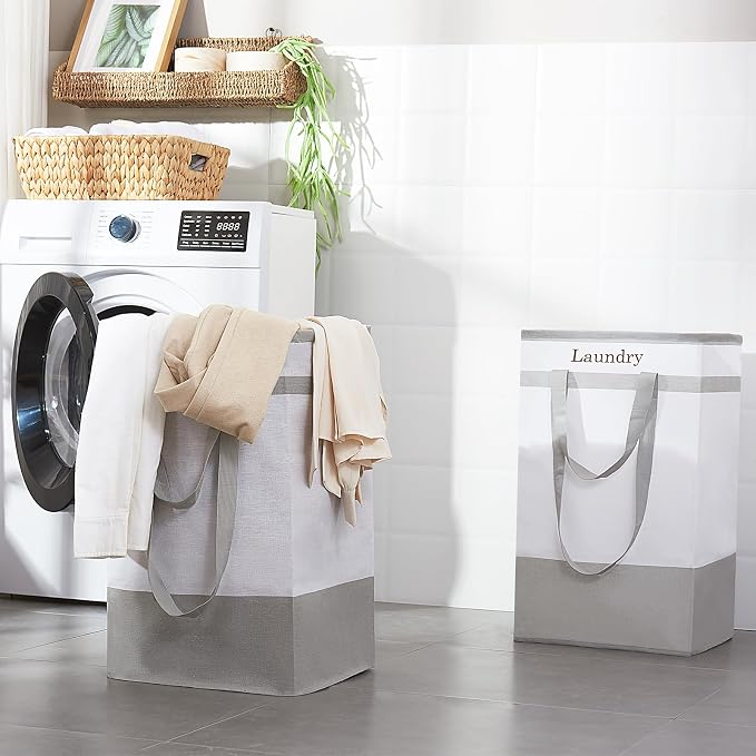 FairyHaus Laundry Basket 100L, Collapsible Laundry Baskets Hampers - Image 2