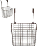 Spectrum Large Over Cabinet Door Organizer Bronze Wire Storage Basket by Spectrum