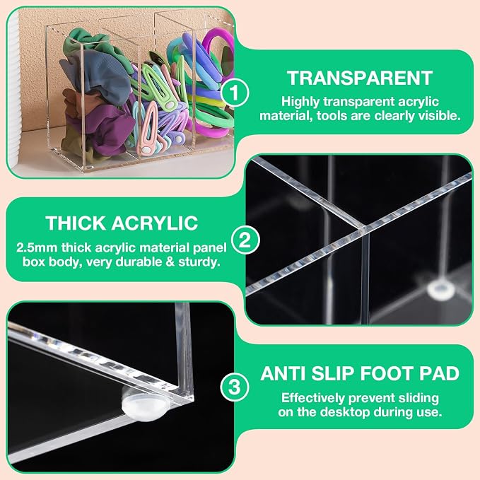 Lash Extension Organizer with Lid, Acrylic Lash Organizer - Image 4