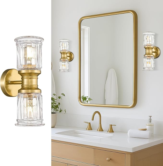 Gold Wall Sconces, HWH Single Wall Vanity Light Fixture - Image 8