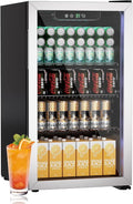 3.1 Cubic Feet/110 Can Beverage Refrigerator, 17 Inch Fridge by Erivess