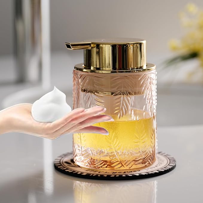 Glass Foam Soap Dispenser for Kitchen & Bathroom by CICUFYOfficial