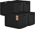 Storage Baskets for Organizing, 4 Pack Baskets for Shelves, Decorative Storage by Degeyoyo