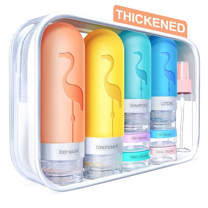 Empty 3 oz Travel Size Bottles Toiletries Containers by Unknown