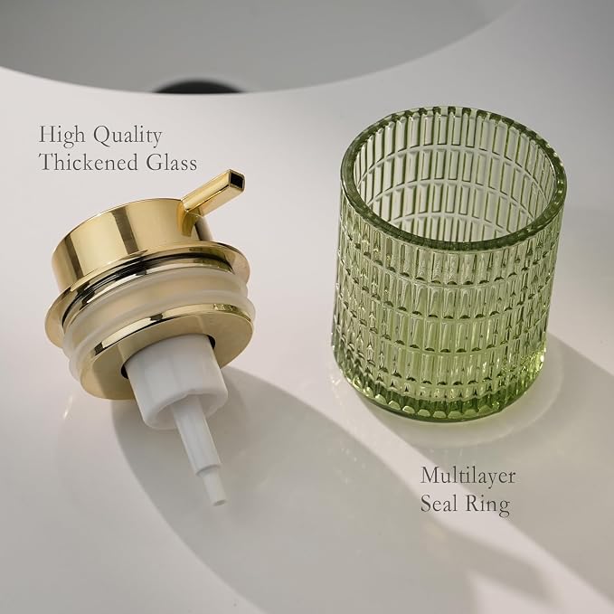 Glass Foam Soap Dispenser for Kitchen & Bathroom, Refillable Lotion Dispenser - Image 5