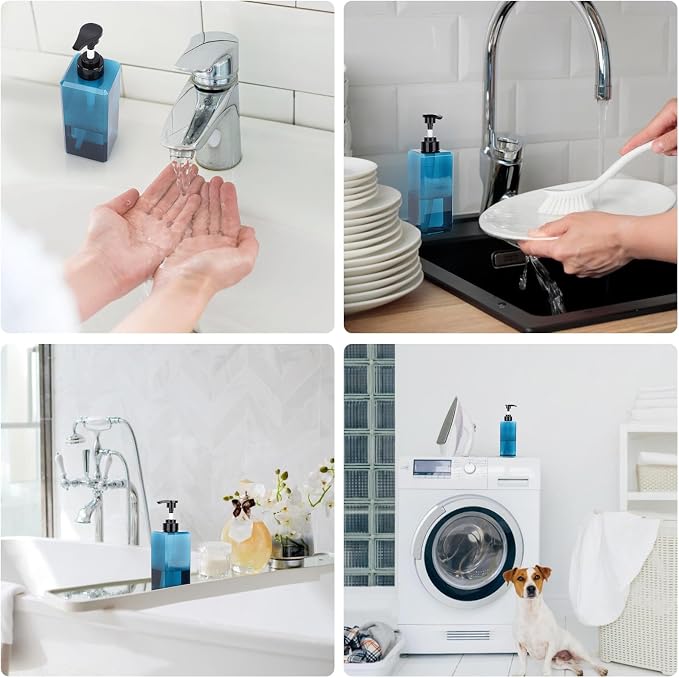 Suream Shampoo Dispenser for Shower, 22oz/650ml Shampoo and Conditioner Bottles - Image 6