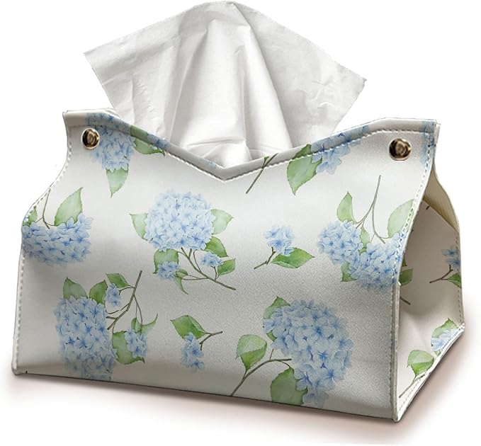 Hydrangea Tissue Box Cover Rectangle by UTELKA