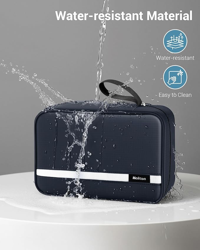 Maliton Toiletry Bag for Men & Women Large Toiletry Bags for Traveling Hanging - Image 4