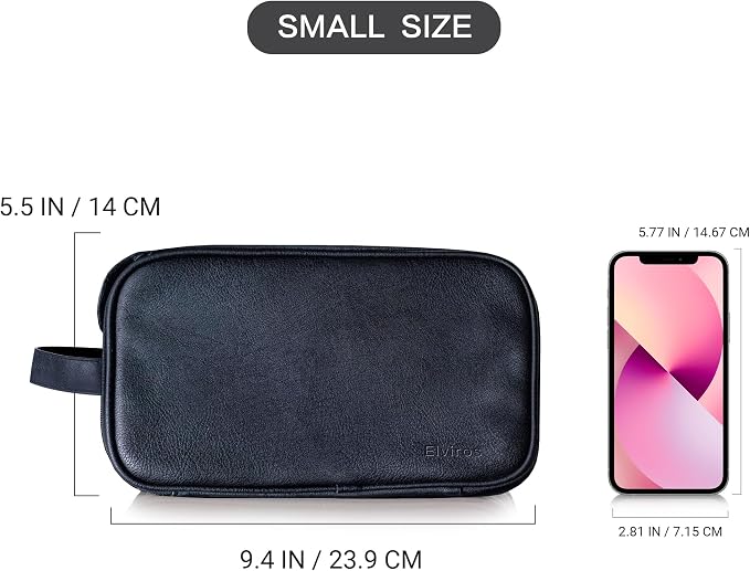 Elviros Travel Toiletry Bag for Men, Shaving Dopp Kit Water-resistant Bathroom - Image 6