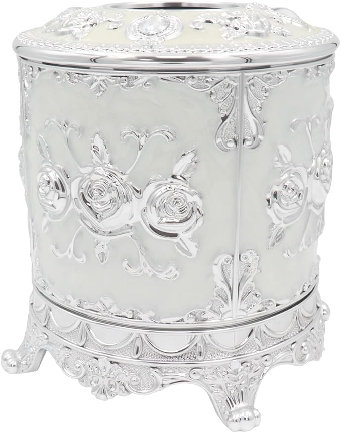Geesatis Tissue Box Cover, Cylindrical Tissue Box Holder, Napkin Facial Tissues by GeesatisToolHardware