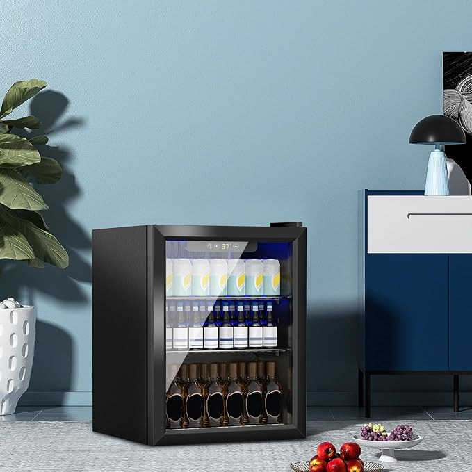 Stopasd Compact Beverage Refrigerator, 1.6 Cu.Ft/70 Can Drink Fridge, - Image 6