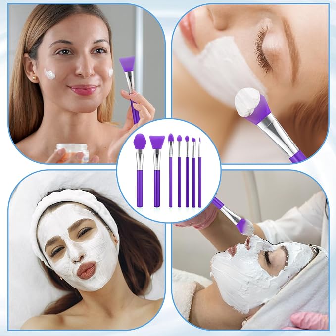 7PCS Silicone Brush Applicator Kit, Resin Brush Applicator UV Resin Brushes - Image 7