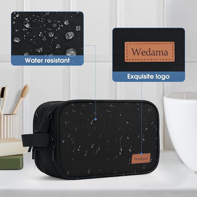 Wedama Toiletry Bag for Men, Handheld Travel Bag, Waterproof Toiletries - Image 6