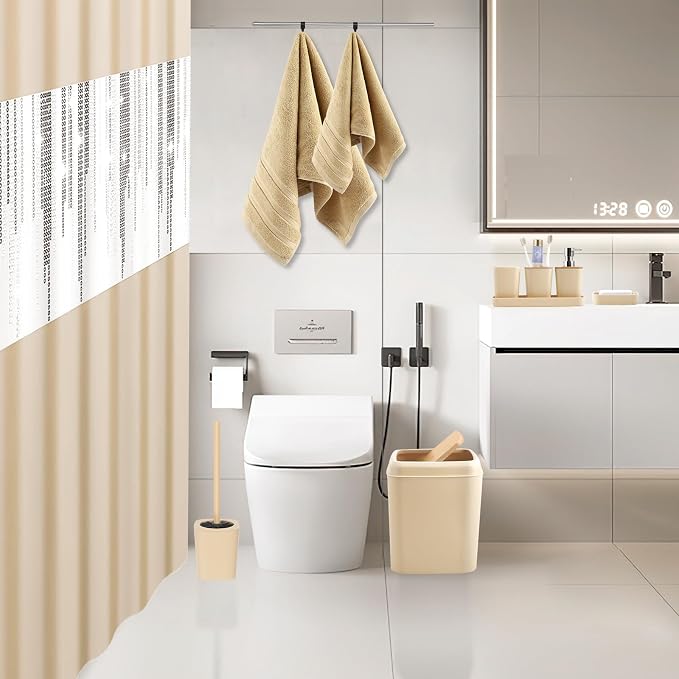 Beige Bathroom Accessories Set - Image 2
