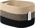 Cotton Rope Storage Basket, Woven Basket by ECDYQXVU