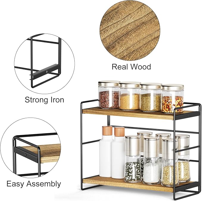 SRIWATANA 2 Pack Bathroom Counter Organizer, 2 Tier Countertop Organizers - Image 6