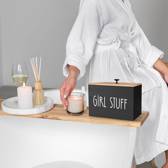 Tampon Holder for Bathroom, Feminine Product Organizer - Image 5