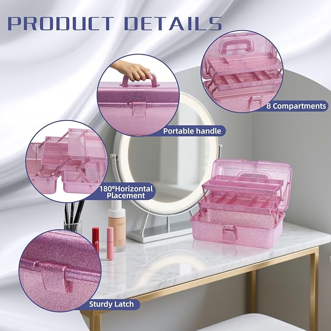 3-Tier Stackable Storage Organizer Box | Portable Multi-Use Tackle Box - Image 4
