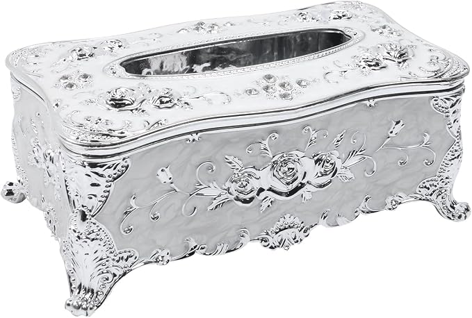 Geesatis Tissue Box Cover, Rectangle Tissue Box Holder, Rectangular Napkin - Image 4