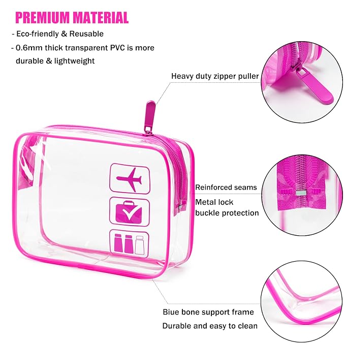 MODENGKONGJIAN TSA Approved Toiletry Bag, Carry on Airport Airline Compliant Bag - Image 2