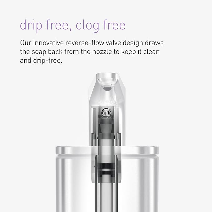 simplehuman 10 oz. Pulse Pump, Liquid Soap Dispenser, Drip Free Hand Soap Pump - Image 3