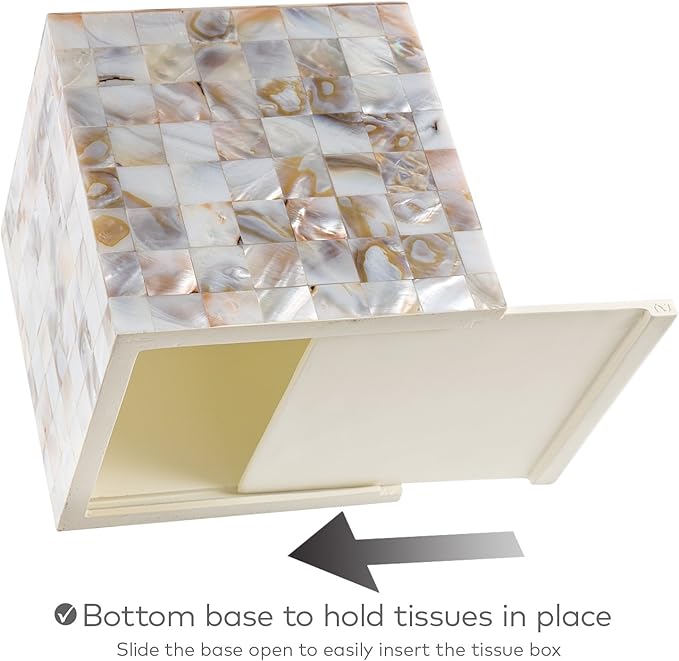 Milano Tissue Box Cover Square – Decorative Tissue Holder - Image 3