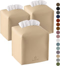 Tissue Box Cover, Jeethemy Square PU Leather Tissue Box Holder, Modern Tissue by Jeethemy