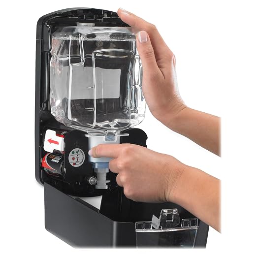 GOJO LTX-12 Touch-Free Foam Hand Soap Dispenser, Chrome/Black, - Image 6