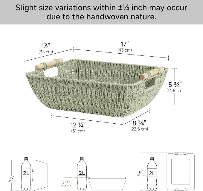 StorageWorks Extra Large Wicker Storage Basket - Image 3