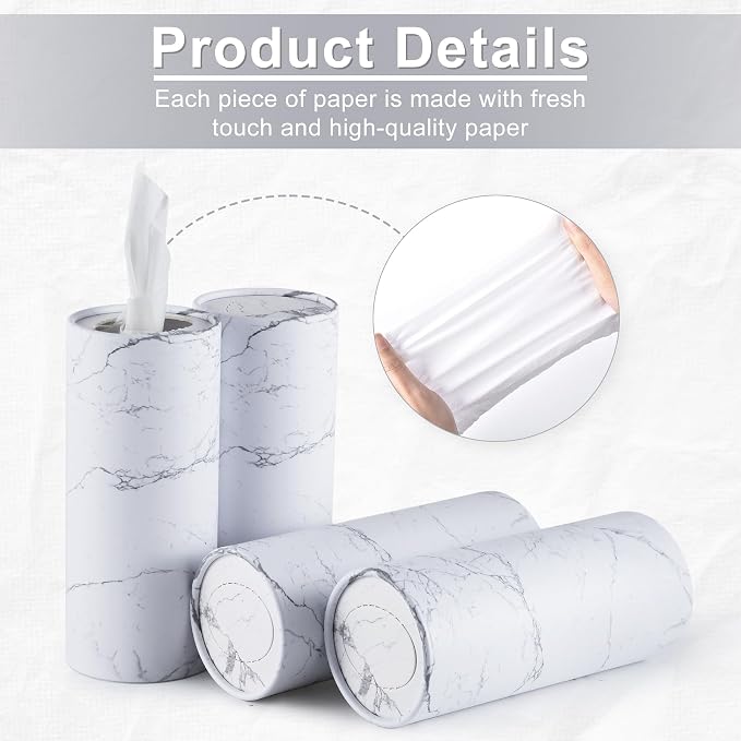 SINGARO Car Tissue Holder, 4 Pack Car Cup Holder Facial Tissues - Image 3