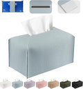 Tissue Box Cover PU Leather Tissue Holder Rectangle Facial Tissue Case Tissue by DecorateYourHome