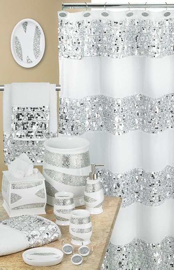 Zahari Home Sinatra Bathroom Shower Curtain Set - Image 7