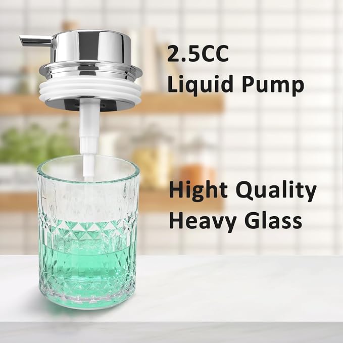 Bathroom Glass Soap Dispenser - Image 4