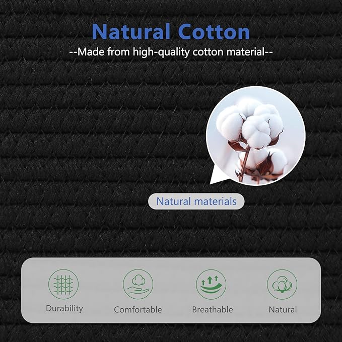 Cotton Rope Storage Basket, Woven Basket - Image 2