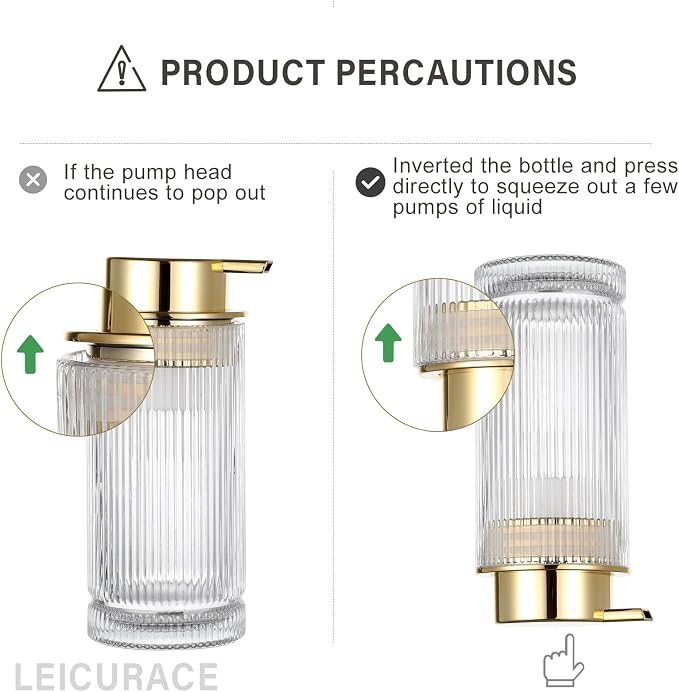 Glass Foam Soap Dispenser, Refillable Foaming Dispenser - Image 9