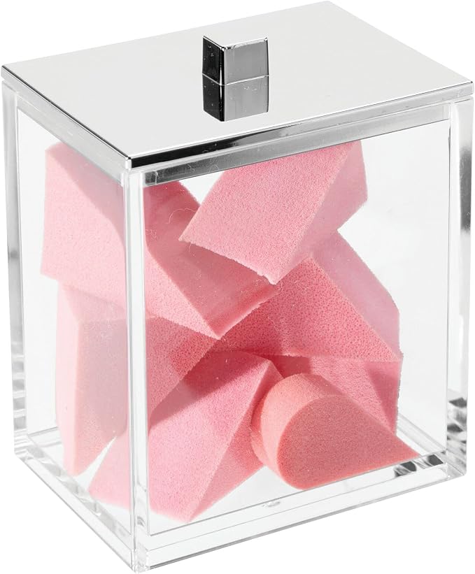 mDesign Plastic Rectangle Apothecary Canister - Image 6