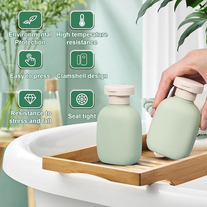 3.4 oz Small Plastic Travel Shampoo Bottles, Empty Plastic Squeeze Bottles - Image 5