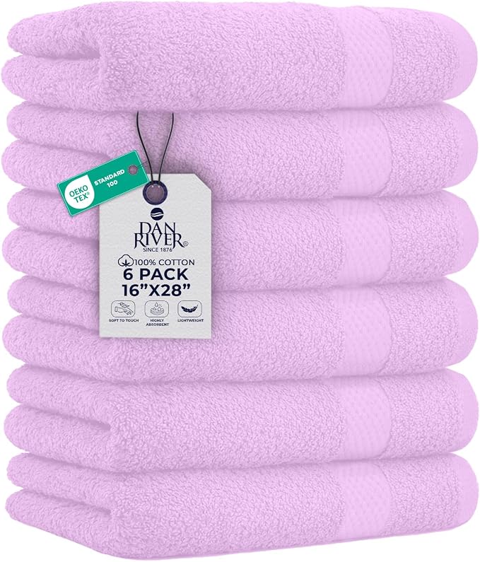 DAN RIVER 6-Pack Premium Hand Towels by DanRiver