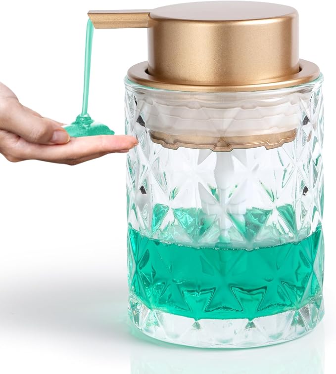 Bathroom Glass Soap Dispenser by TOOZFO