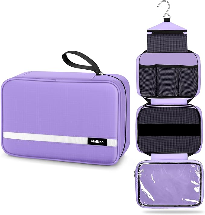 Maliton Toiletry Bag for Men & Women Travel Toiletry Bag Hanging Toiletry Bag by Maliton