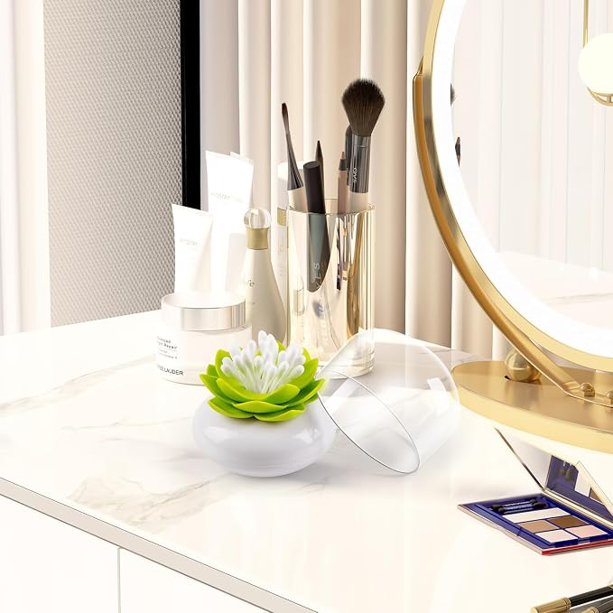 Bloss Mothers Day Gifts Cotton Swab Holder Q-Tips Holder Lotus Toothpick Holder - Image 2
