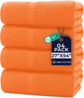 DAN RIVER Bath Towels Set of 4, 27 x 54 Inches, 100% Cotton, Larger & Lighter by DanRiver