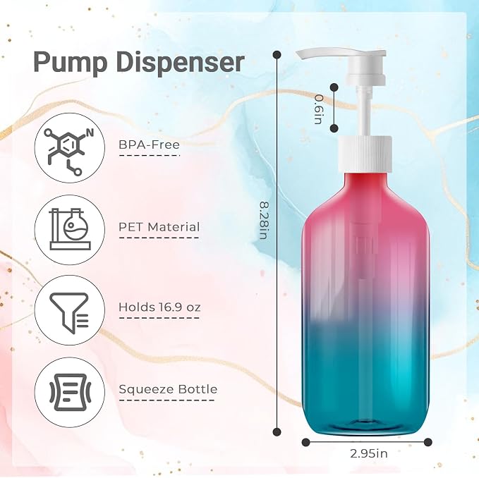 500ml Refillable Plastic Bottles - Image 3
