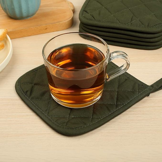 100% Cotton Potholders Kitchen Everyday Basic Terry Pot Holder Heat Resistant - Image 8