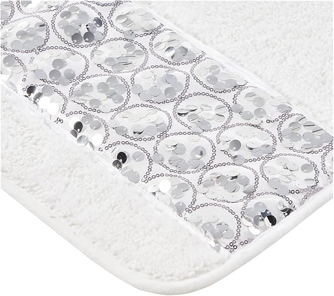 Zahari Home Sinatra Modern Bathroom Rug Classic Luxury Bath Rug Contemporary - Image 2