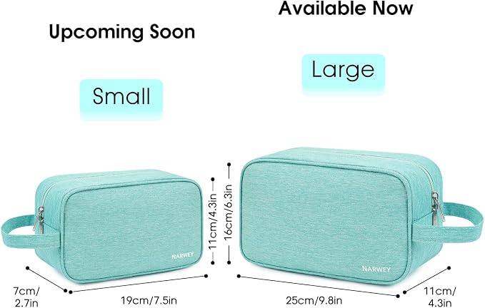 Narwey Travel Toiletry Bag for Women Traveling Dopp Kit Men Travel Bag for - Image 3