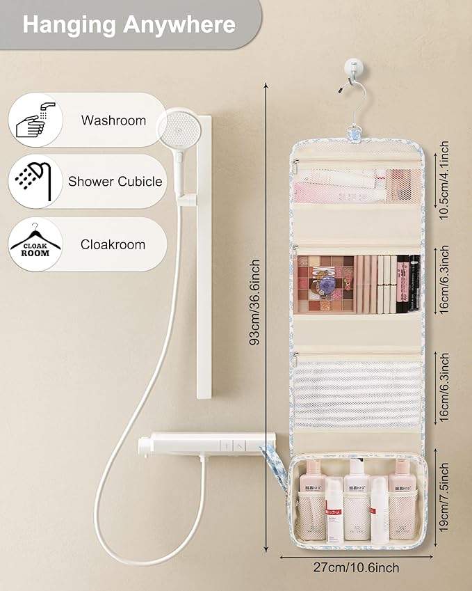 Hanging Toiletry Bag, Travel Toiletries Bag - Image 4