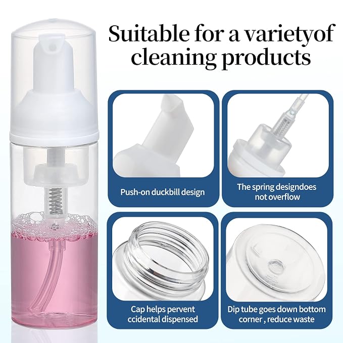 36 pcs 2oz Empty Foam Soap Dispensers Bottle Mini Lash Cleanser Bottles - Image 5